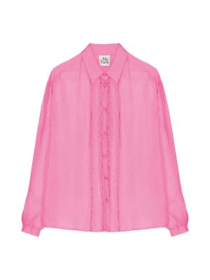 Ванильная шифоновая рубашка Attic And Barn, ярко-розовый Barn