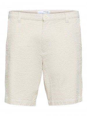 Обычные брюки Pier, кремовый/светло-бежевый SELECTED HOMME