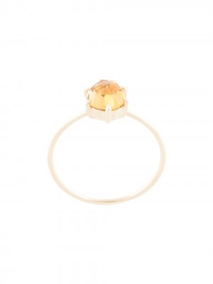 Кольцо Rose Cut из желтого золота с цитрином Natalie Marie. Цвет: золотистый