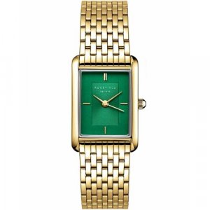 Наручные часы HEGSG-H05, золотой, зеленый Rosefield. Цвет: золотистый/зеленый