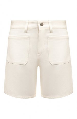 Джинсовые шорты Jil Sander. Цвет: белый