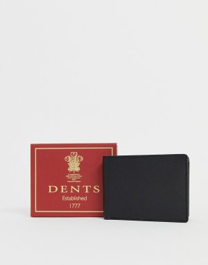 Кожаный кошелек с кредитницей Pebble-Черный Dents