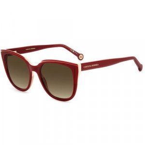 Солнцезащитные очки , красный, бесцветный CAROLINA HERRERA. Цвет: красный