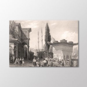 Фонтан Топхане и картина с рыночной площади Arty