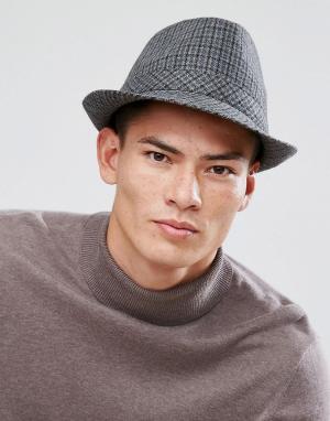 Фетровая шляпа Chris Boardmans. Цвет: серый