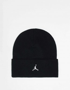 Черная шапка-бини с логотипом Jordan