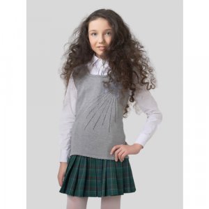 Школьный жилет , размер 32, серый VAY. Цвет: серый