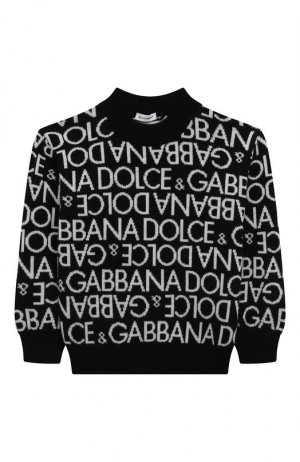 Шерстяной пуловер Dolce & Gabbana. Цвет: чёрный