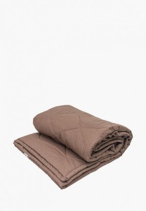 Одеяло Евро Семейные ценности Кофе в постель, 200 х 210 см. Цвет: коричневый