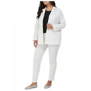 Пиджак , размер 48, белый Olsi. Цвет: белый
