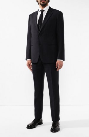 Шерстяной костюм Giorgio Armani. Цвет: серый