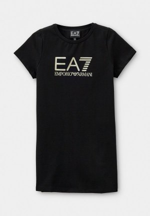 Платье EA7. Цвет: черный