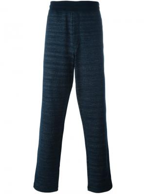 Классические спортивные брюки Missoni. Цвет: синий