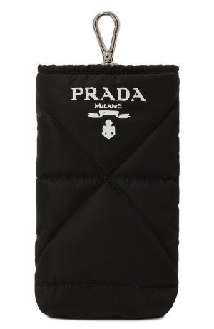 Текстильный чехол для iPhone Prada. Цвет: чёрный