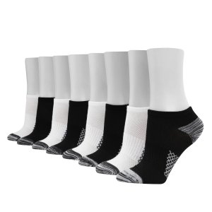 Женские дышащие носки Ultimate Cool Comfort, 8 пар, HWUBN8 , белый/черный Hanes