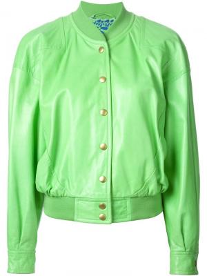 Куртка-бомбер Escada Vintage. Цвет: зелёный