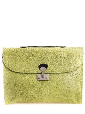 Кожаный портфель ETRO. Цвет: зеленый
