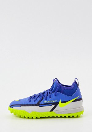 Шиповки Nike JR PHANTOM GT2 ACADEMY DF TF. Цвет: синий