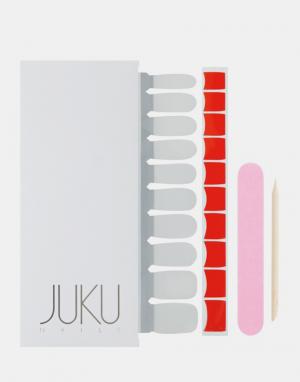 Наклейки для ногтей Juku Nails. Цвет: красный