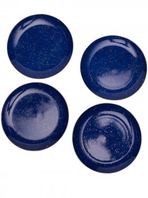 LObjet набор Lapis из четырех десертных тарелок L'Objet. Цвет: синий