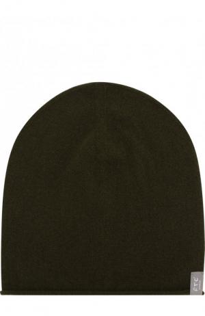 Кашемировая шапка бини FTC. Цвет: хаки