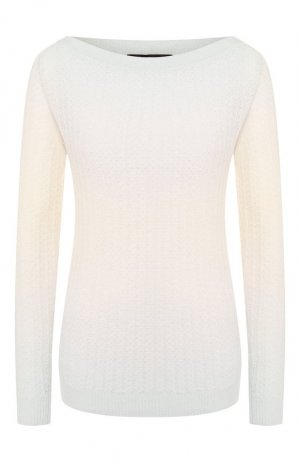 Пуловер из смеси кашемира и шелка Loro Piana. Цвет: кремовый