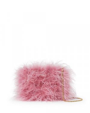 Мини-клатч Zahara с перьями , цвет Pink Loeffler Randall