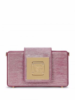 Клатч с логотипом DG Dolce & Gabbana. Цвет: розовый