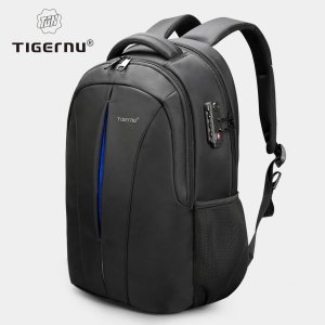 Мужской рюкзак , 15,6-дюймовые рюкзаки для ноутбука, мужские противоугонные TSA, мужская дорожная сумка подростков Tigernu