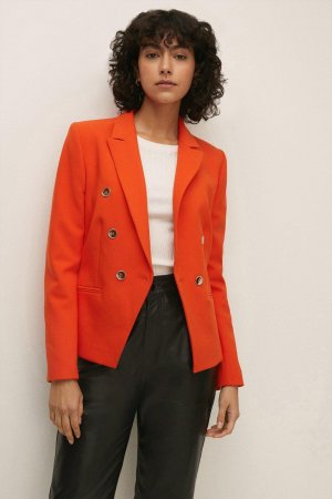 Двубортный пиджак премиум-класса , оранжевый Oasis