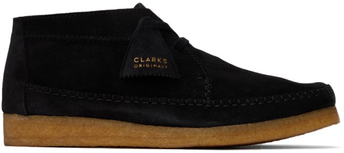 Черные ботинки дезерты Weaver Clarks Originals