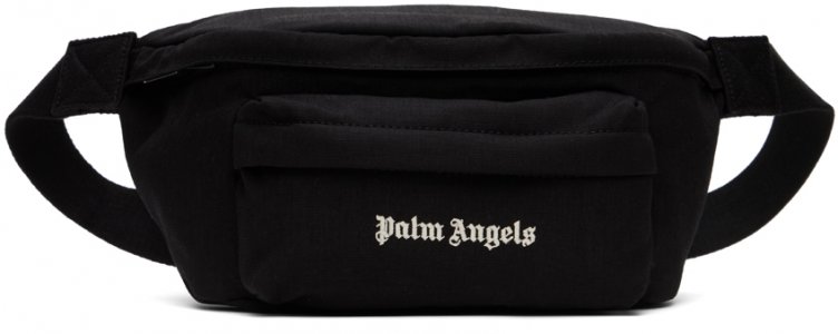 Поясная сумка с черным логотипом Palm Angels