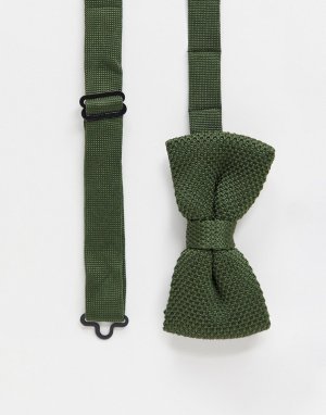 Вязаный галстук-бабочка -Зеленый Gianni Feraud