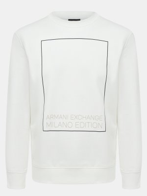 Свитшоты Armani Exchange. Цвет: белый