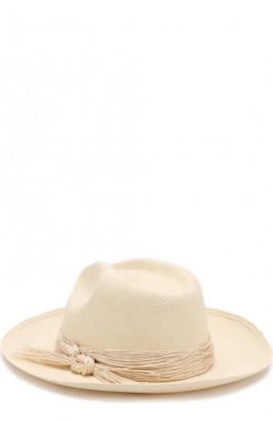 Соломенная шляпа Artesano. Цвет: бежевый
