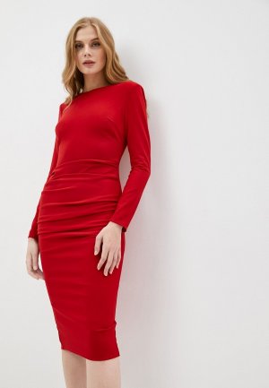 Платье Elisabetta Franchi. Цвет: красный