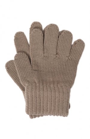 Шерстяные перчатки Catya. Цвет: бежевый