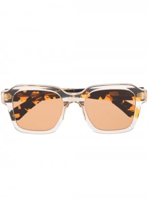 Солнцезащитные очки черепаховой расцветки Retrosuperfuture. Цвет: белый