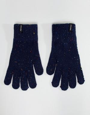 Темно-синие трикотажные перчатки в крапинку -Темно-синий Penfield