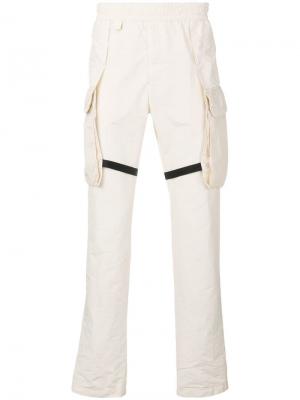 Спортивные брюки с контрастными полосками 1017 Alyx 9SM. Цвет: белый