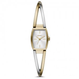 Наручные часы Crosswalk, золотой, серебряный DKNY. Цвет: золотистый