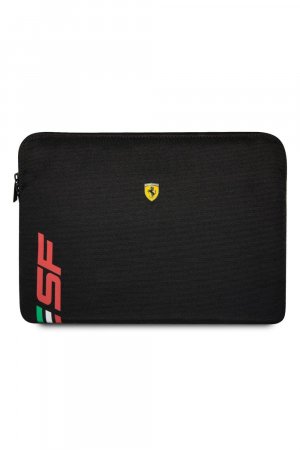 Чехол для ноутбука 14 дюймов из искусственной кожи с логотипом Sf , черный Ferrari
