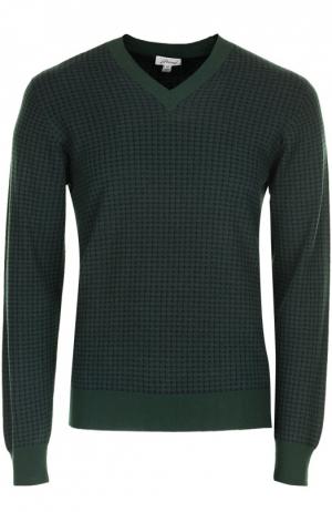 Вязаный пуловер Brioni. Цвет: темно-зеленый