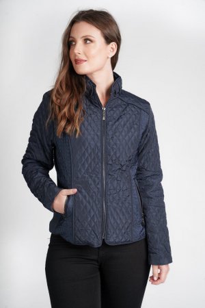 Пиджак с ромбовидным узором Quilt Design , синий Saloos