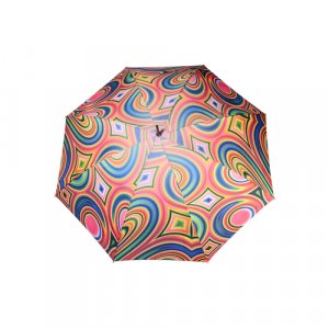 Зонт-трость, мультиколор Airton. Цвет: розовый/бежевый/синий/мультиколор