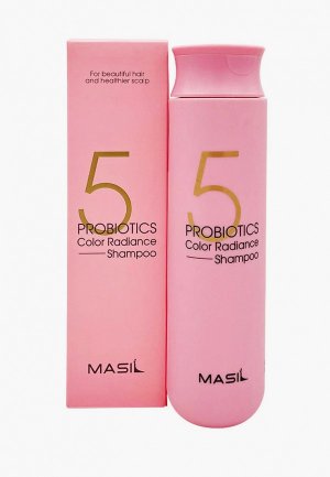 Шампунь Masil 5 Probiotics Color Radiance Shampoo для сохранения цвета, 300 мл. Цвет: розовый