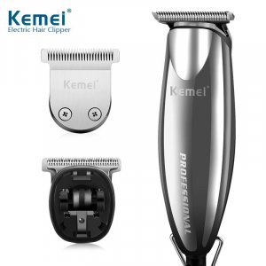 Профессиональная машинка для стрижки волос с двумя разными режущими головками и гребнями проволокой KM-701 Kemei