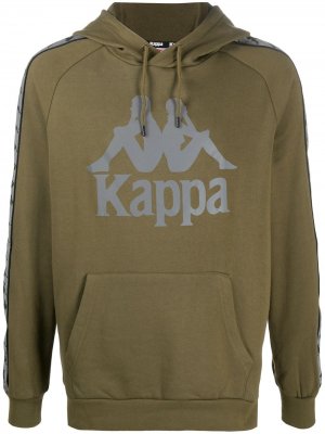 Худи с кулиской и логотипом Kappa. Цвет: зеленый