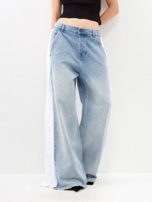 Широкие джинсы sire с боковыми вставками , синий Diesel