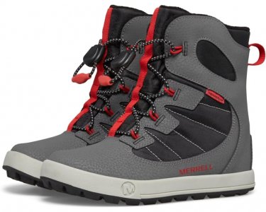 Ботинки Snow Bank 4.0 Waterproof, цвет Grey/Black/Red Merrell